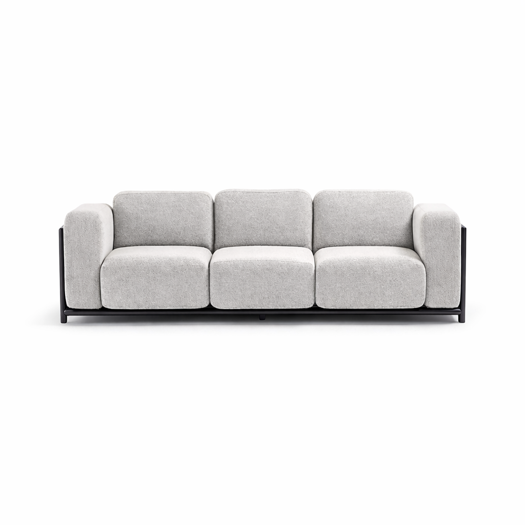 Idol&Furniture Sofa RULE ALU — Dark Grey / Lungo Light Grey — product view