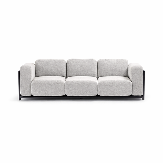 Idol&Furniture Sofa RULE ALU — Dark Grey / Lungo Light Grey — product view