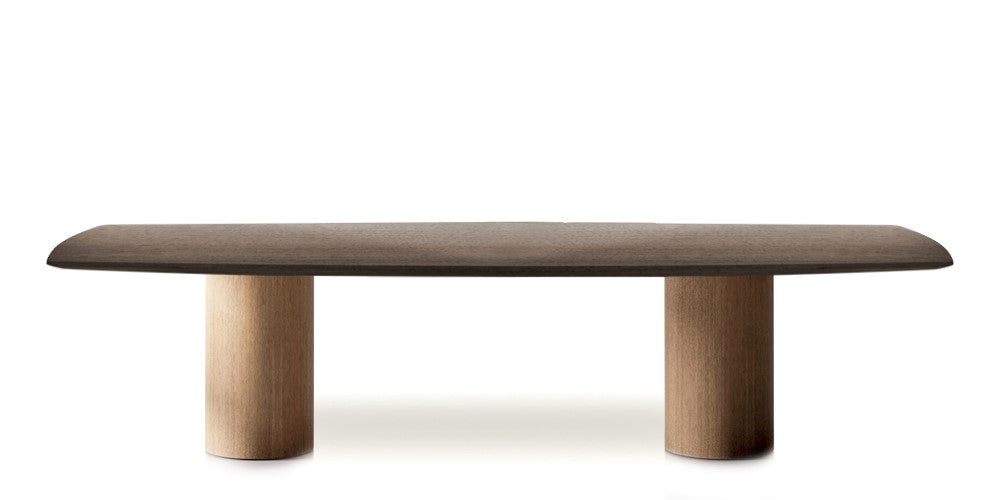 Devina Nais Dining Table Manhattan barrel - Jumbo — manufacturer image, example finish and configuration