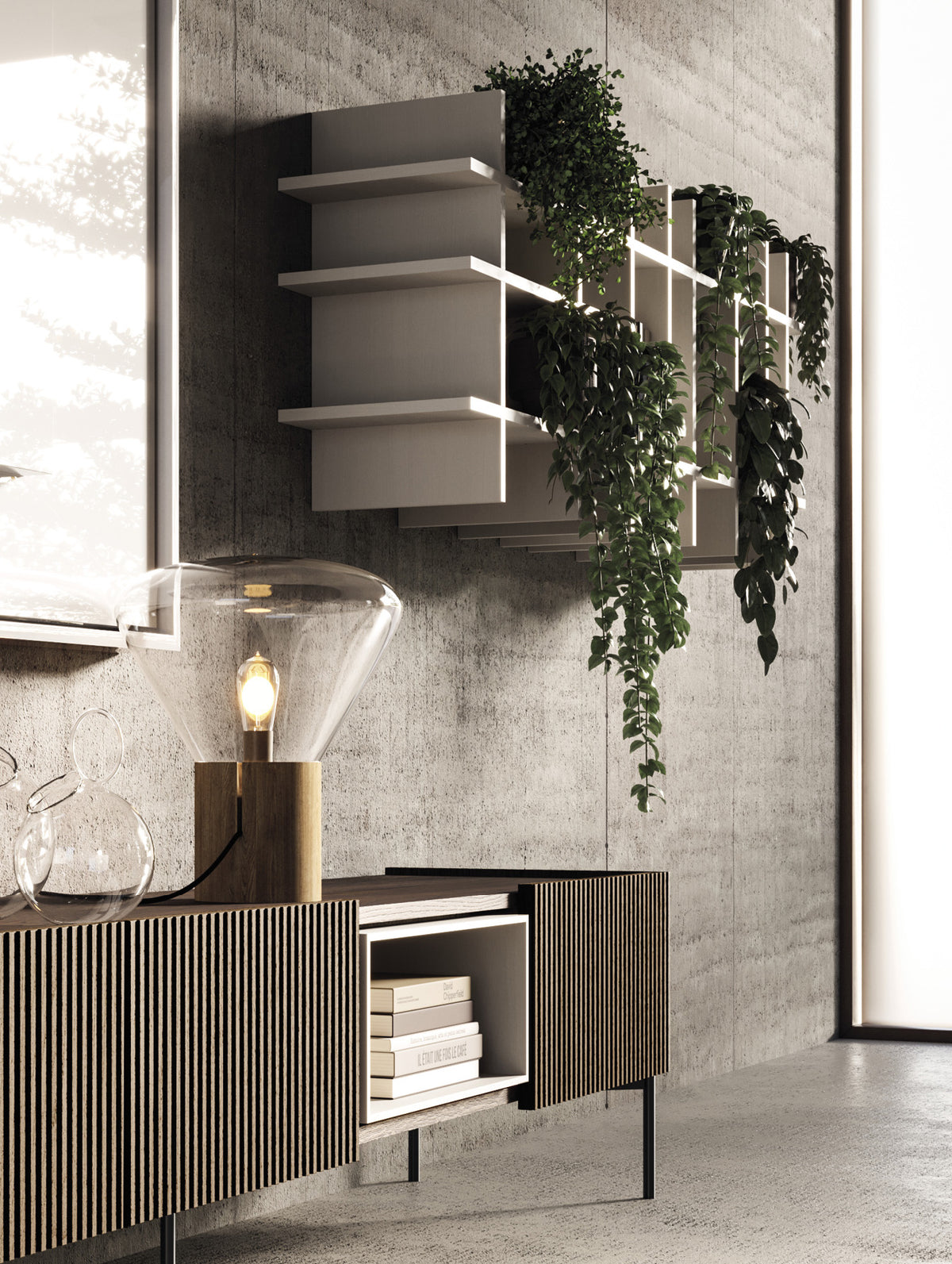 Devina Nais Bookcase Ritmo Suspended — official manufacturer view 14; example configuration