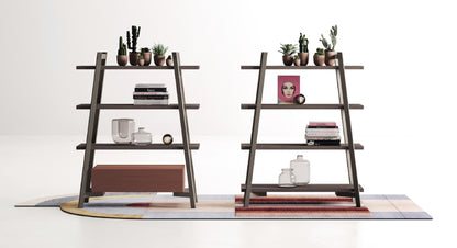 Devina Nais Bookcase Step Low — manufacturer example configuration and finish — product view