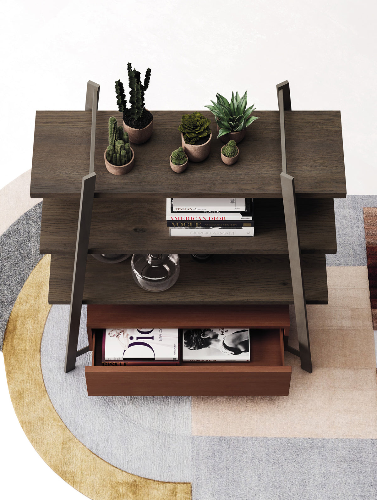 Devina Nais Bookcase Step Low — manufacturer example configuration and finish — additional view