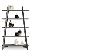 Devina Nais Bookcase Step High — manufacturer image, example finish and configuration