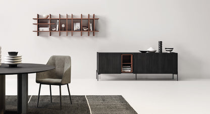 Devina Nais Zero.22 820CR430 - 215 cm, open compartment and three wood doors - view 2, example finishes