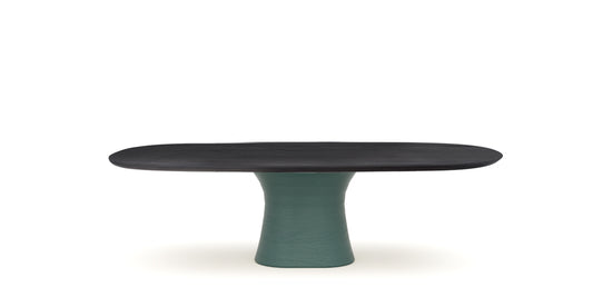 Devina Nais Dining Table Cosmopolitan - Monolith — manufacturer image, example finish and configuration