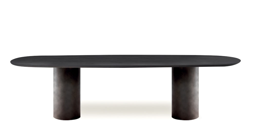 Devina Nais Dining Table Cosmopolitan - Pillar — manufacturer image, example finish and configuration