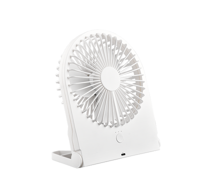 Breezy table fan matt white rechargeable — R044-01