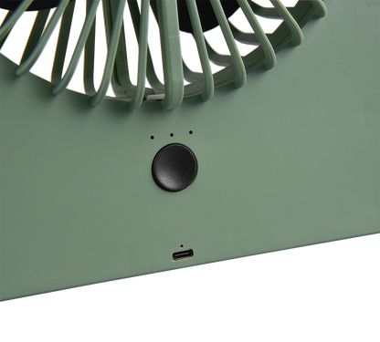 Breezy table fan pistachio green rechargeable — R044-49