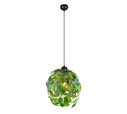 Leavy pendant 38 cm E27 green — R10461915