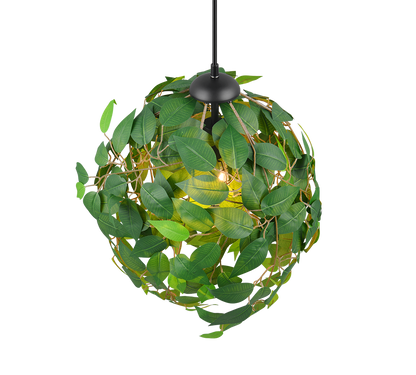 Leavy pendant 38 cm E27 green — R10461915