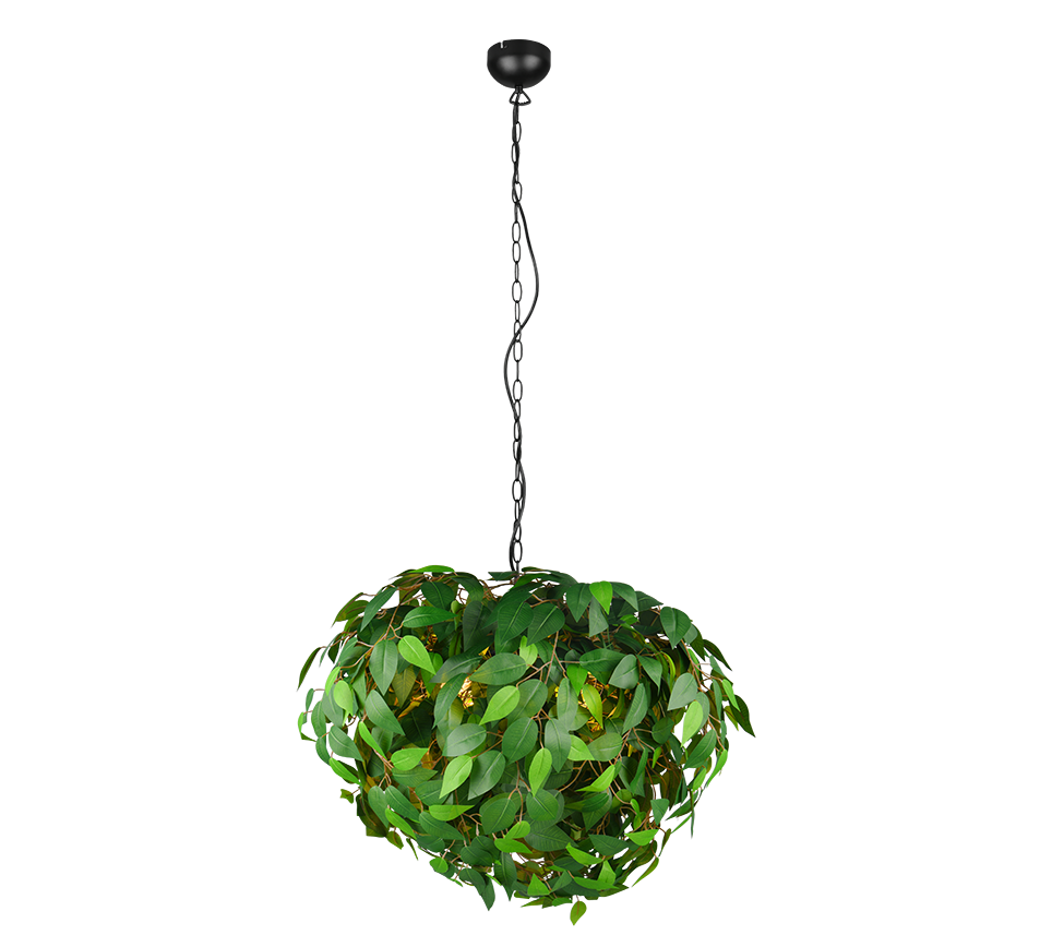 Leavy pendant 70 cm 4xE14 green — R10464015
