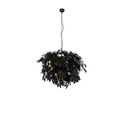 Leavy pendant 70 cm 4xE14 matt black — R10464032