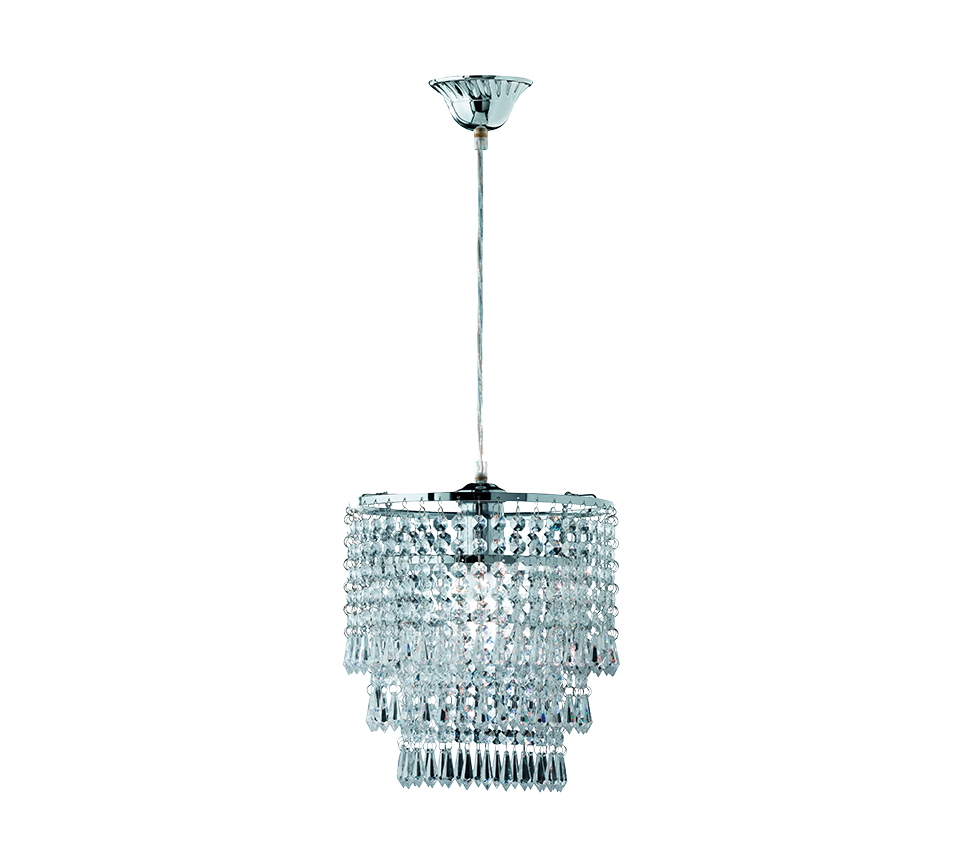 Orient chandelier 25 cm E27 chrome — R1147-06