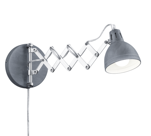 Scissor wall lamp E14 concrete — R20321078