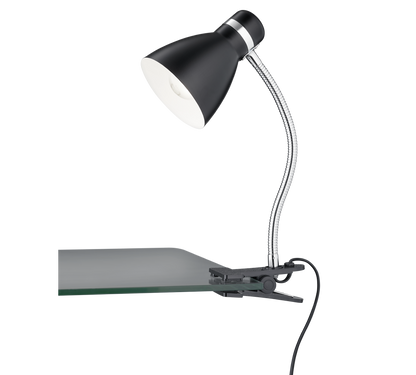 Harvey clamping lamp E27 matt black — R20731232