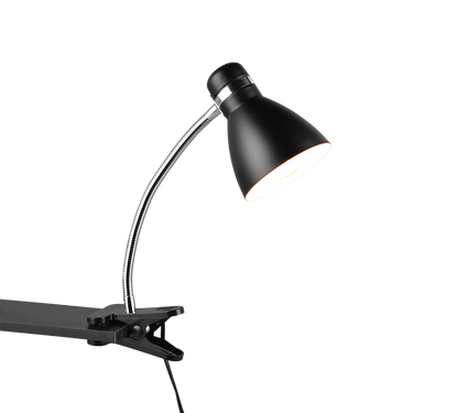 Harvey clamping lamp E27 matt black — R20731232