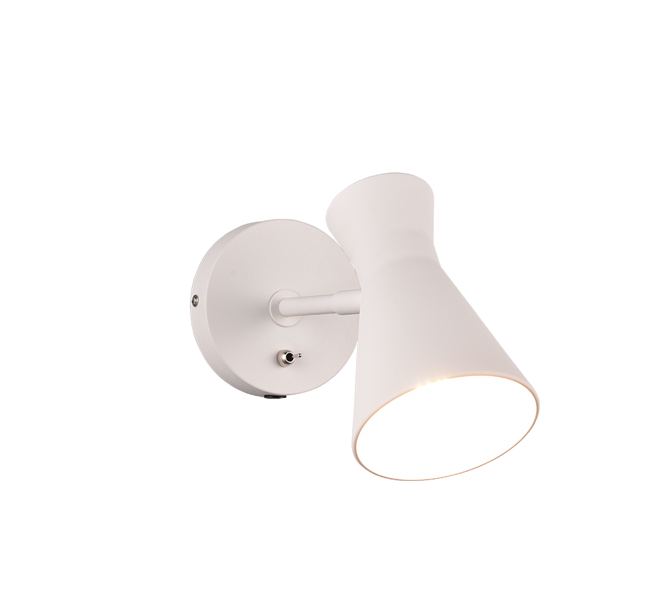Enzo wall lamp E27 matt white — R20781731