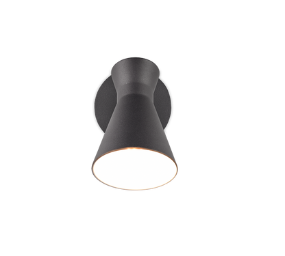 Enzo wall lamp E27 matt black — R20781732