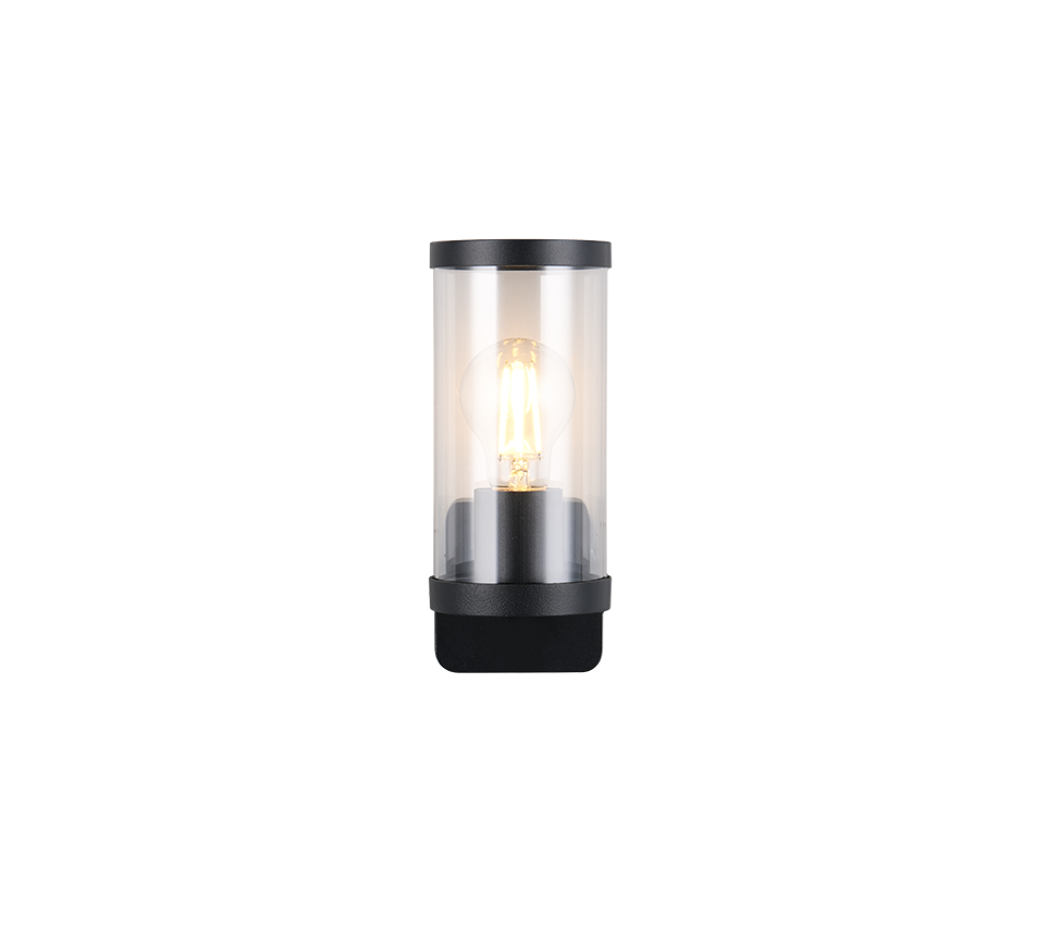Bonito wall lamp E27 matt black — R21596132
