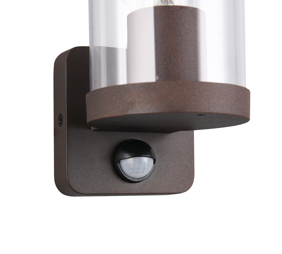 Bonito wall lamp E27 rust motion sensor — R21599124