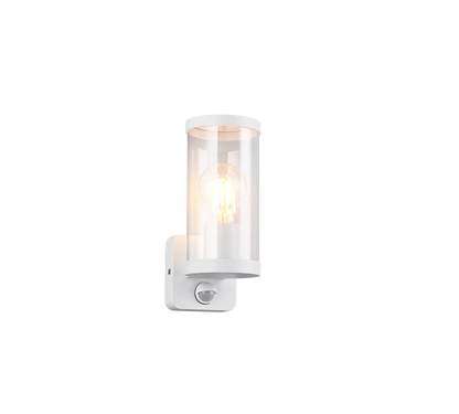 Bonito wall lamp E27 matt white motion sensor — R21599131