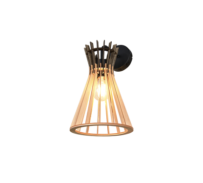 Alice wall lamp E27 natural color/wood — R21861736