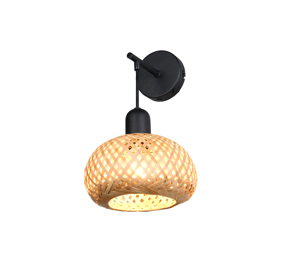 Leonie wall lamp E27 natural color/bamboo — R21871736