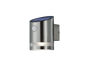 Salta solar wall lamp brushed steel motion sensor — R22231107