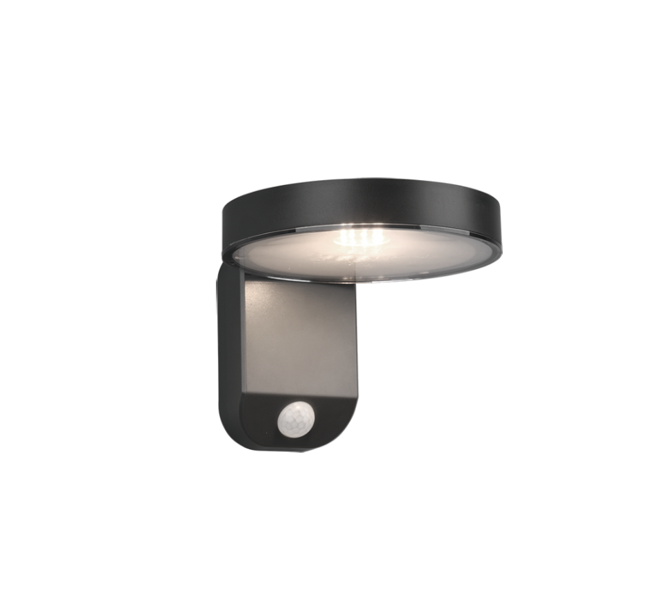 Posadas solar wall lamp anthracite motion sensor — R22251142