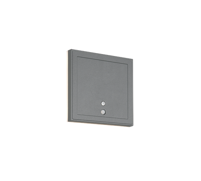 Fortaleza LED wall lamp 14x14 cm anthracite rechargeable motion+dusk sensor — R23056242