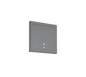 Fortaleza LED wall lamp 14x14 cm anthracite rechargeable motion+dusk sensor — R23056242