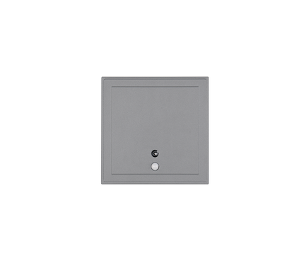 Fortaleza LED wall lamp 14x14 cm anthracite rechargeable motion+dusk sensor — R23056242