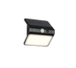 Olinda hybrid solar LED wall lamp black rechargeable motion+dusk sensor 4000K — R23156102