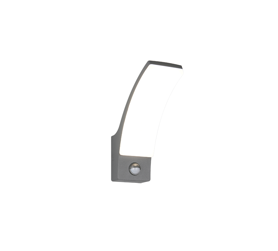 Beja LED wall lamp anthracite motion sensor — R23359142