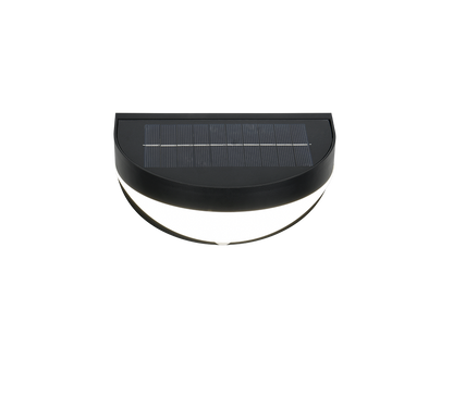 Cobre hybrid solar LED wall lamp matt black rechargeable motion+dusk sensor 4000K — R24716132