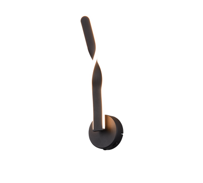 Ginko LED wall lamp matt black — R25791732