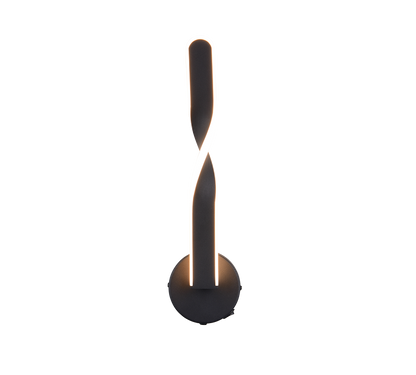 Ginko LED wall lamp matt black — R25791732