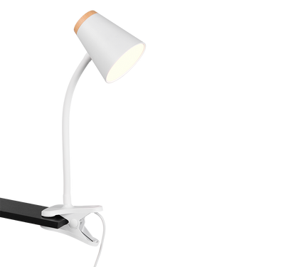 Pongo LED clamping lamp white — R25831101