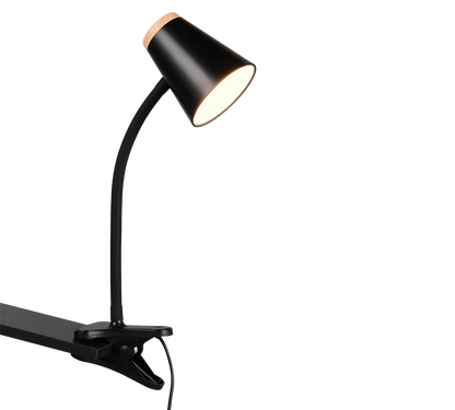 Pongo LED clamping lamp black — R25831102