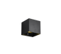 Talent LED wall lamp square matt black rechargeable motion senson + dusk s. — R27759132