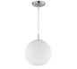 Moon pendant 25 cm E27 brushed steel — R30152507