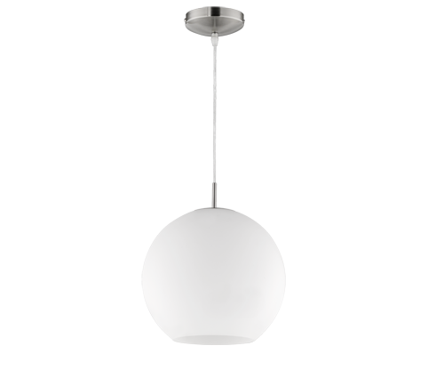 Moon pendant 30 cm E27 brushed steel — R30153007