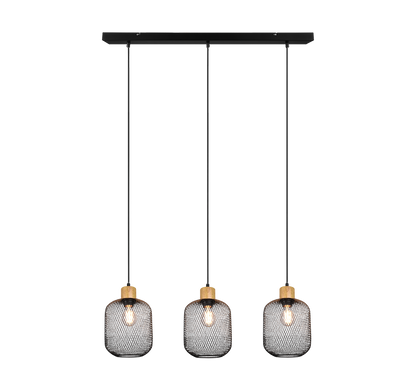 Calimero pendant 3-pc E27 matt black — R30563032