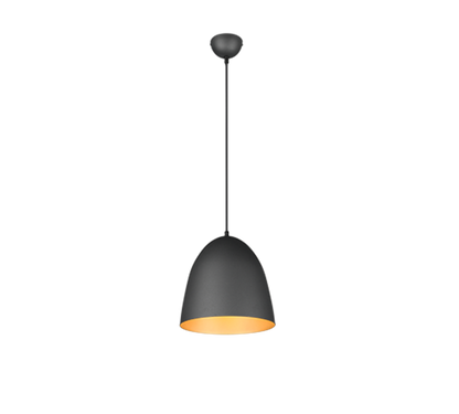 Tilda pendant 25 cm E27 matt black/gold — R30661080