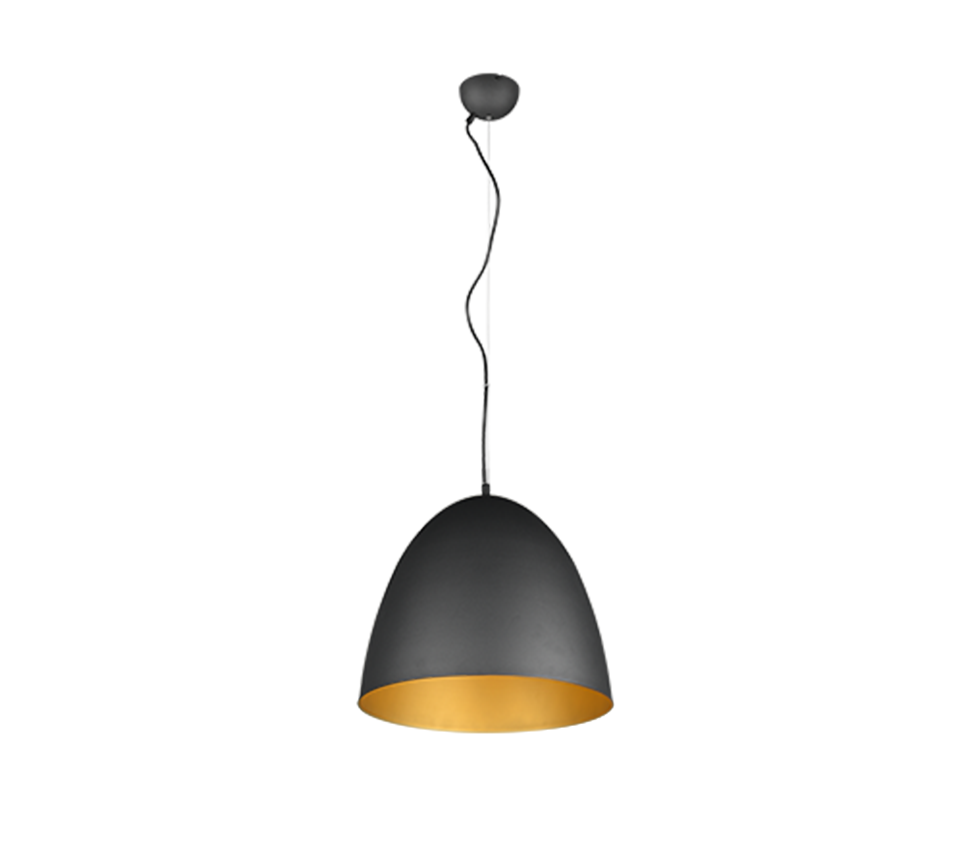 Tilda pendant 40 cm E27 matt black/gold — R30661980