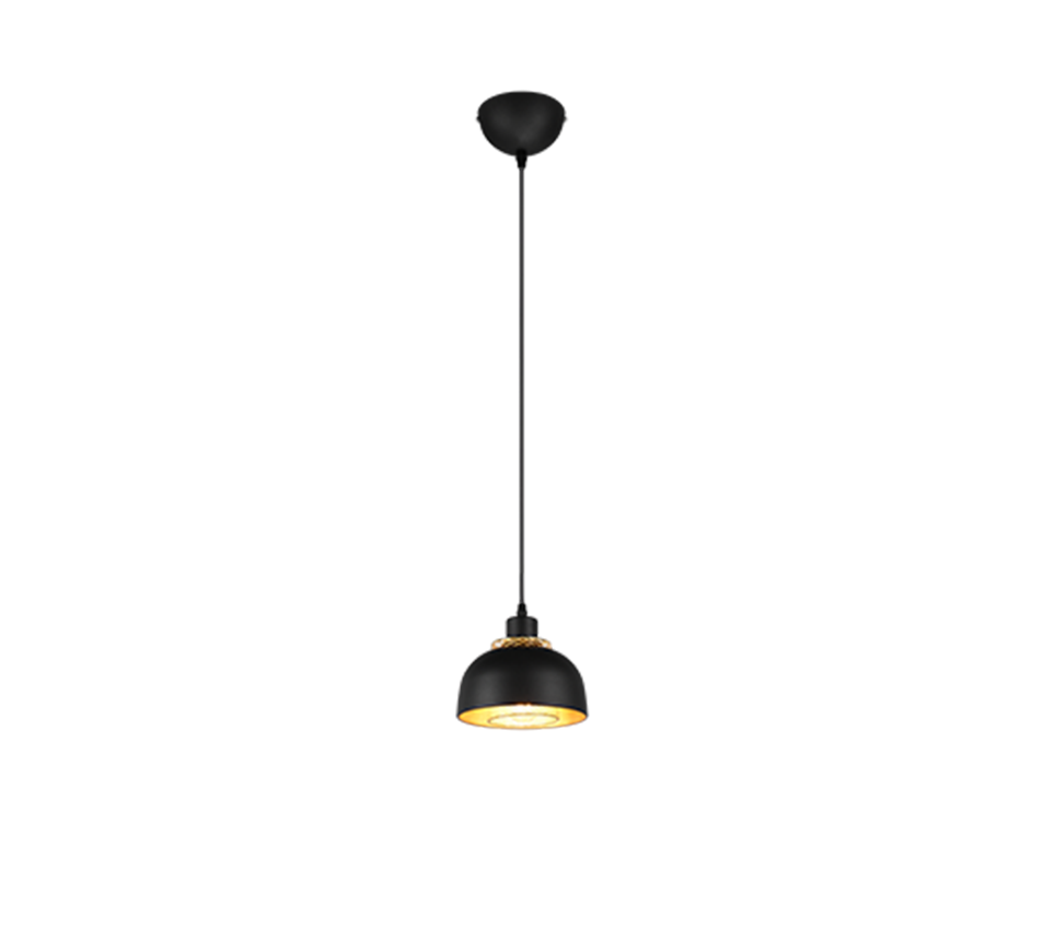 Punch pendant 18 cm E27 matt black — R30811032