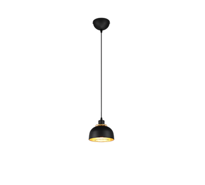 Punch pendant 18 cm E27 matt black — R30811032
