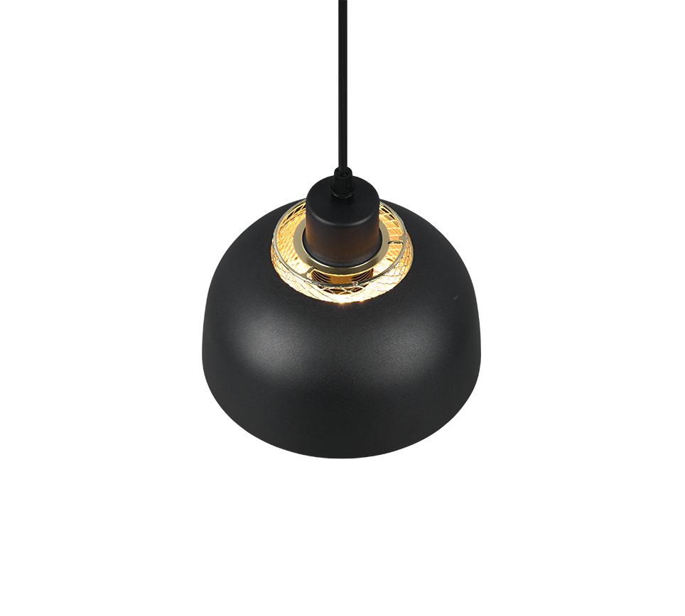 Punch pendant 18 cm E27 matt black — R30811032