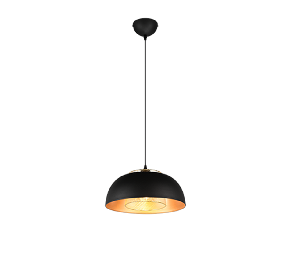 Punch pendant 35 cm E27 matt black — R30811932