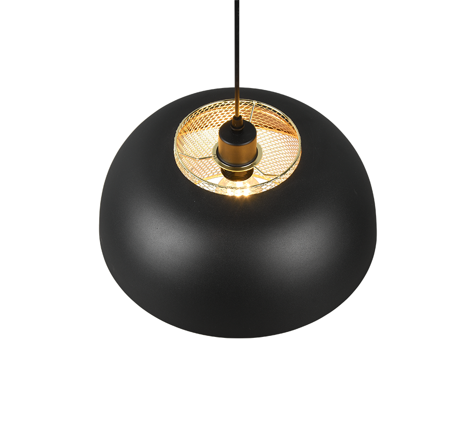 Punch pendant 35 cm E27 matt black — R30811932